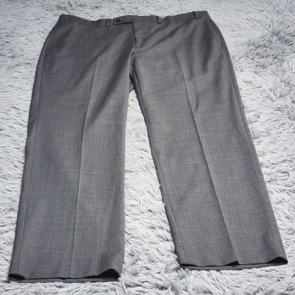 Collection by Michael Strahan Dress Pants Mens Size 38x30 Gray Flat Front Slacks